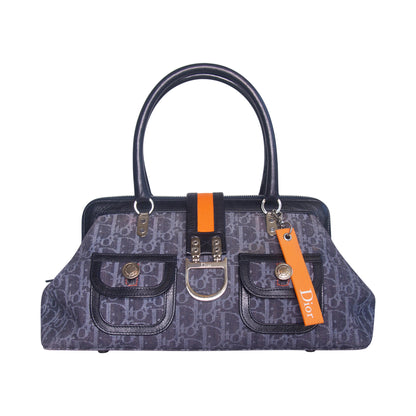 2005 Christian Dior Flight Frame Monogram Satchel