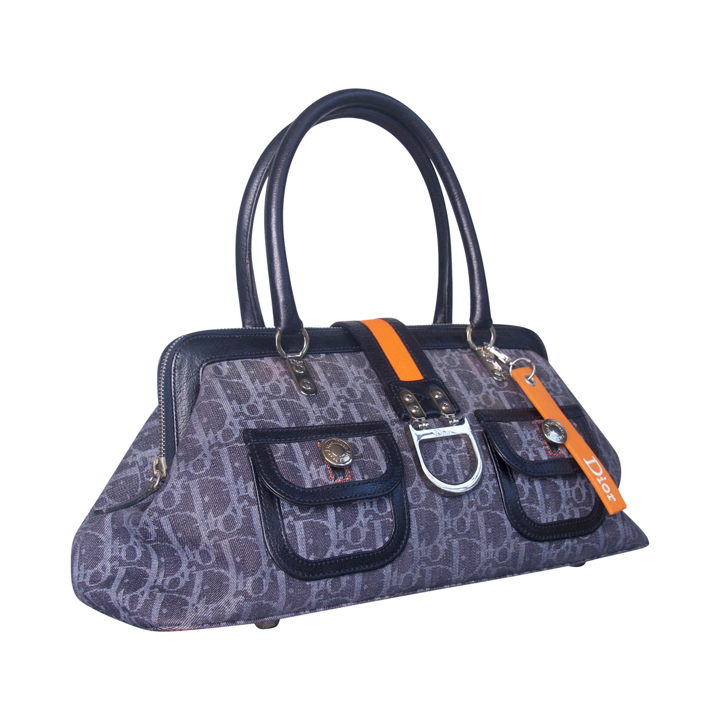 2005 Christian Dior Flight Frame Monogram Satchel