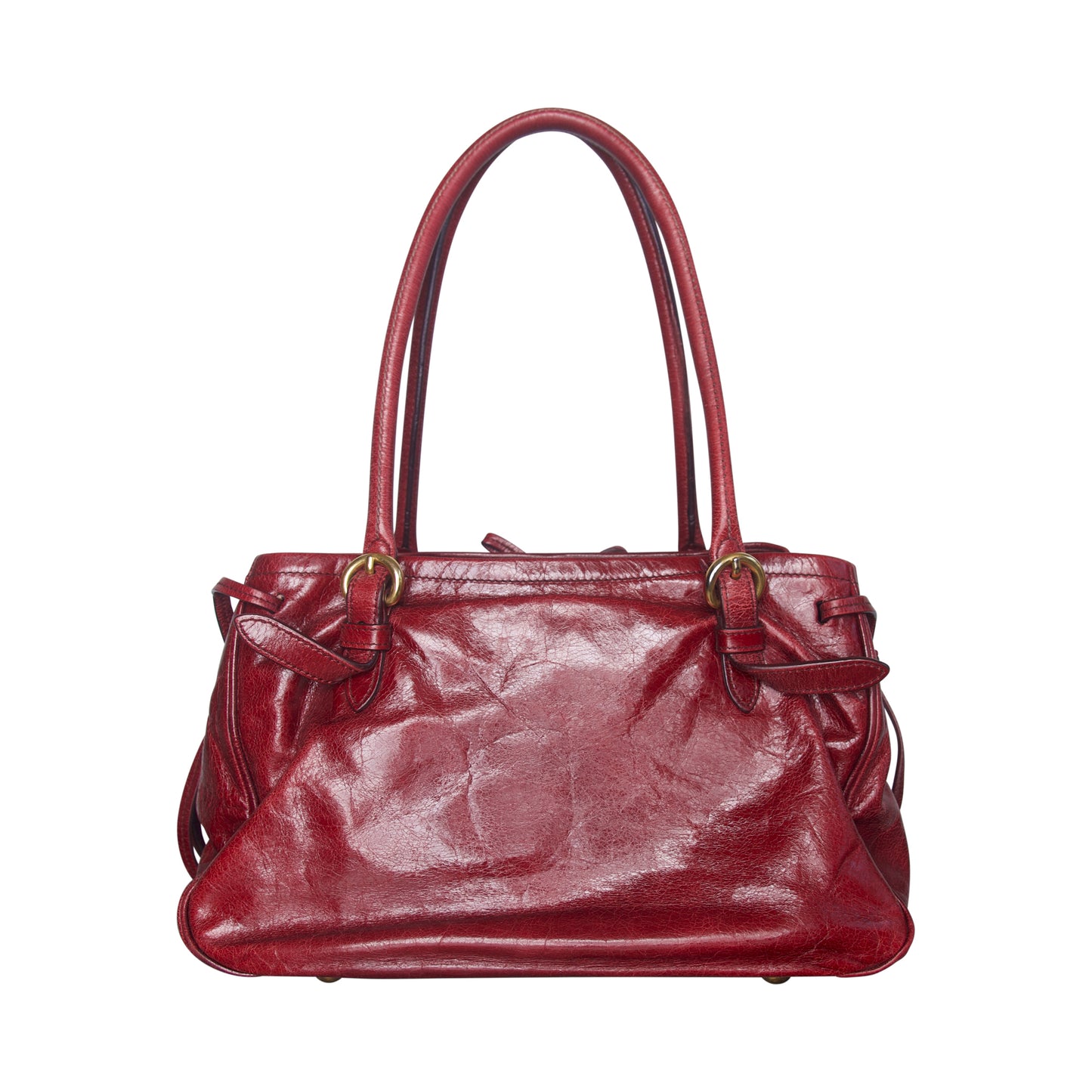 2007 Miu Miu Vitello Bow Leather Shoulder Bag