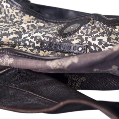 2008 Celine Macadam Denim Hobo Bag