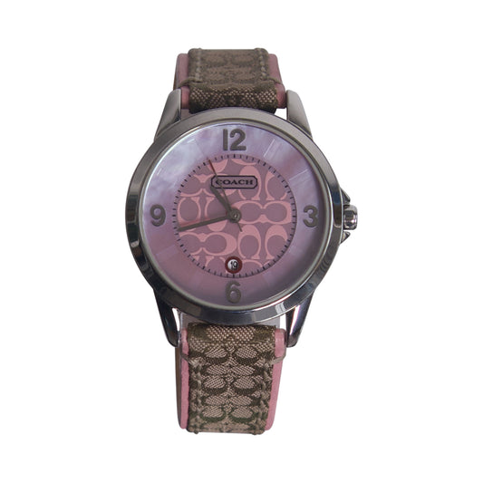 Coach Monogram 9.276.567 Canvas Strap Watch