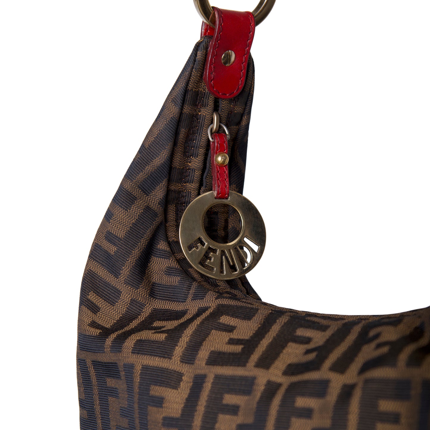 Fendi FF Zucca Canvas Chef Shoulder Bag