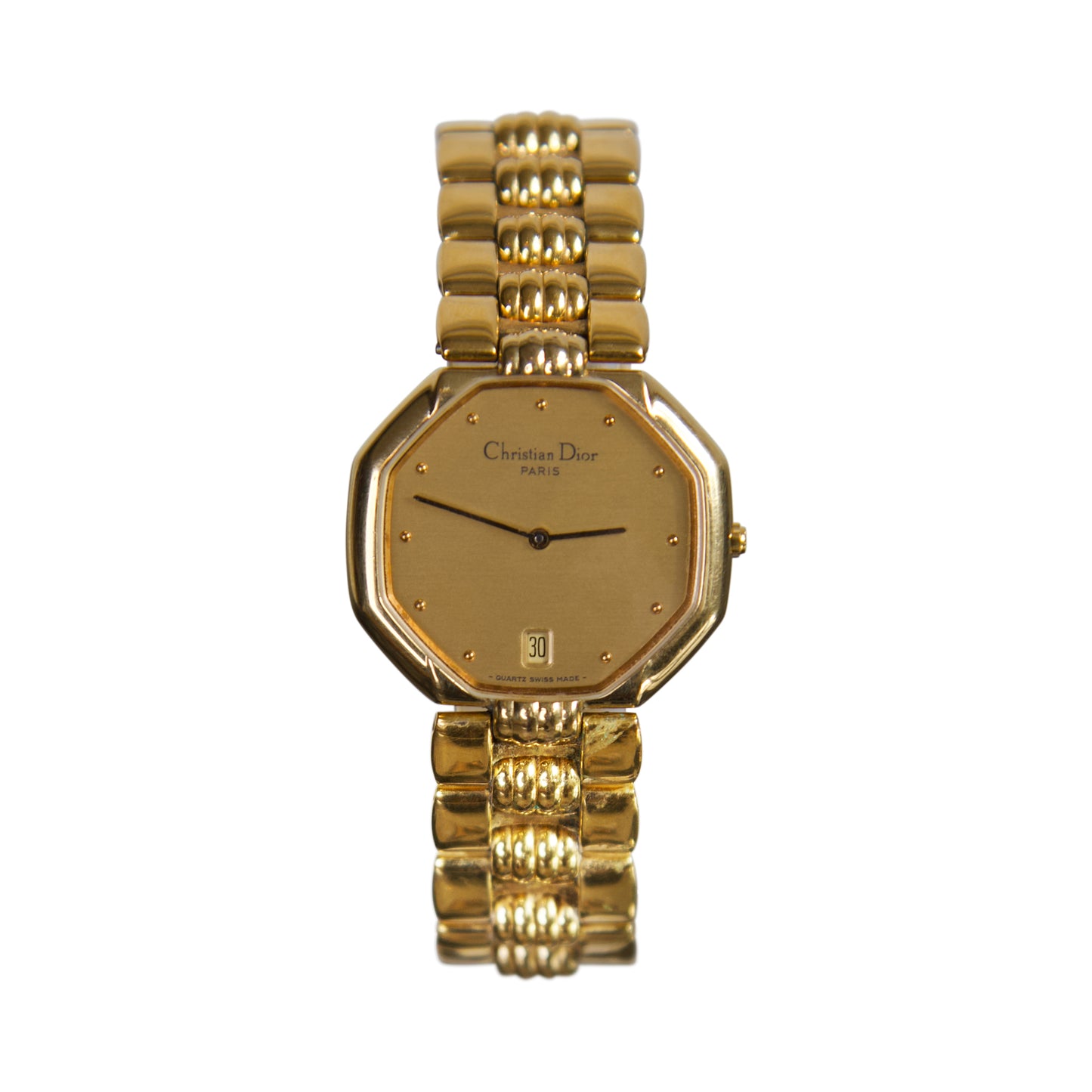 Christian Dior Octagon Gold Plated Watch 48153