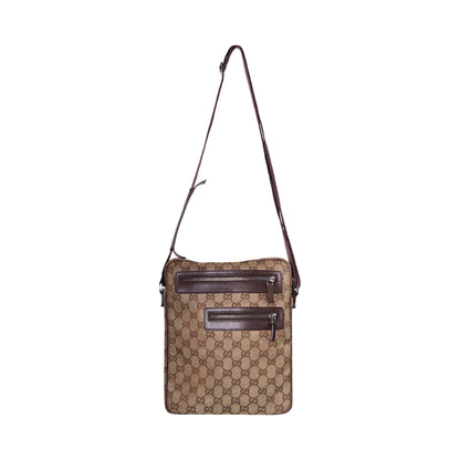 Gucci GG Monogram Beige Canvas Crossbody Bag