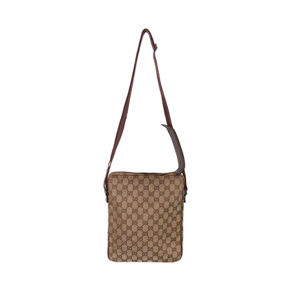 Gucci GG Monogram Beige Canvas Crossbody Bag