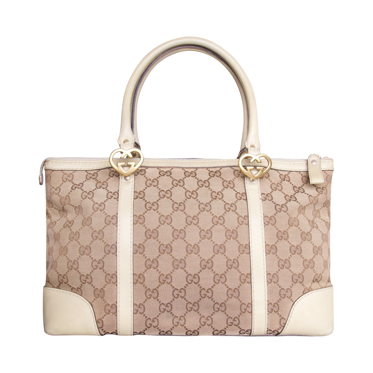 Gucci Lovely Heart Beige Tote Bag (257069)