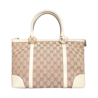 Gucci Lovely Heart Beige Tote Bag (257069)