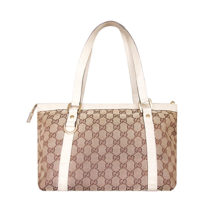 Gucci Abbey D-Ring Monogram Canvas Tote Bag