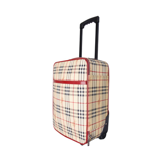 Burberry Horseferry Check Travel Suitcase (T-03-1)