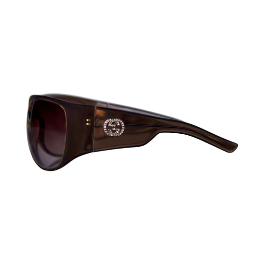Gucci 2535 GG Crystal Monogram Oversized Sunglasses