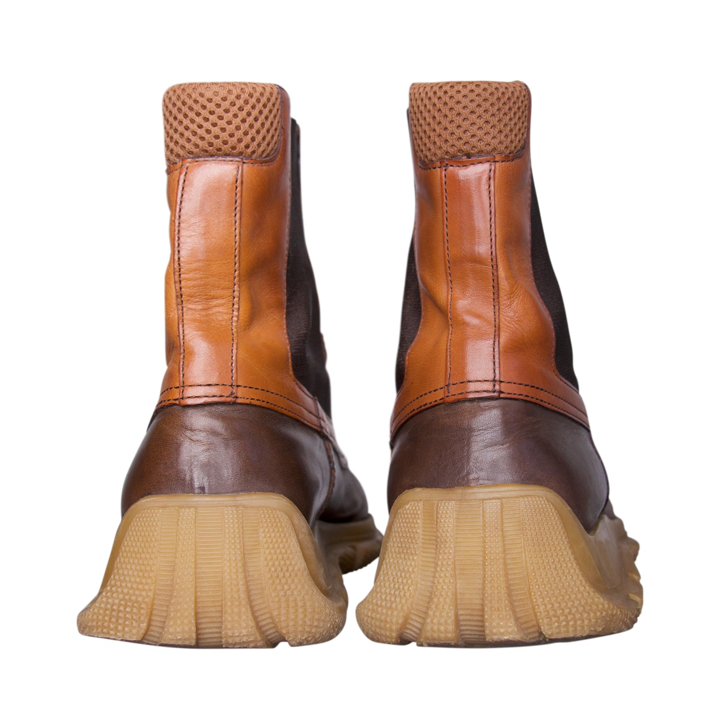 F/W 1999 Miu Miu Brown Leather Chelsea Boots