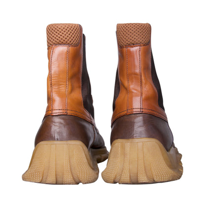 F/W 1999 Miu Miu Brown Leather Chelsea Boots