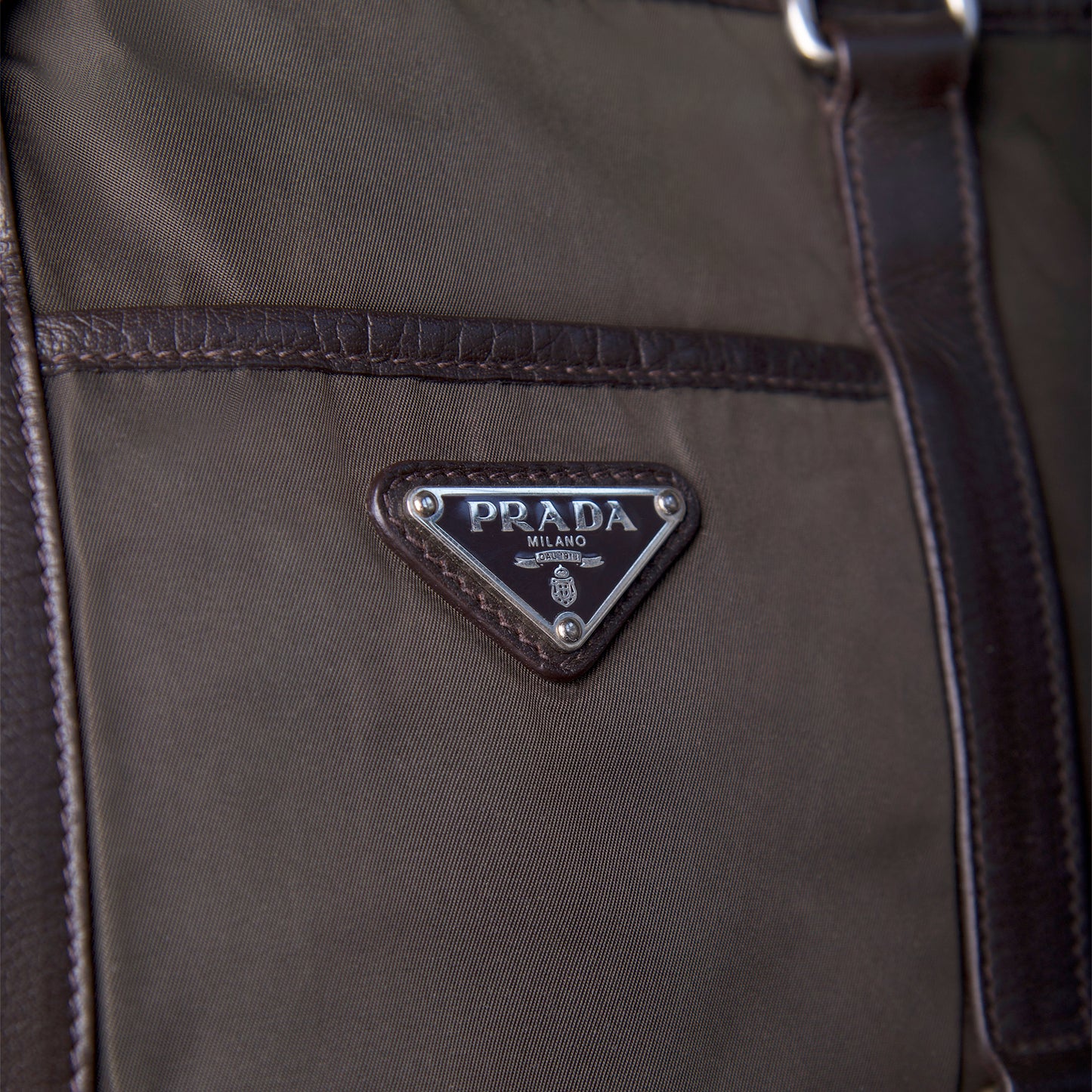 Prada Black Tessuto Nylon Large Holdall