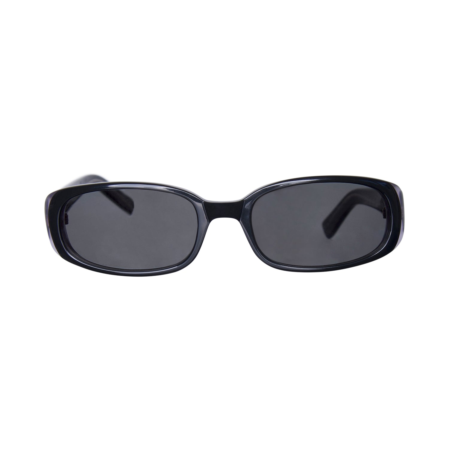 1998 Gucci Silver Monogram Black Frame Sunglasses