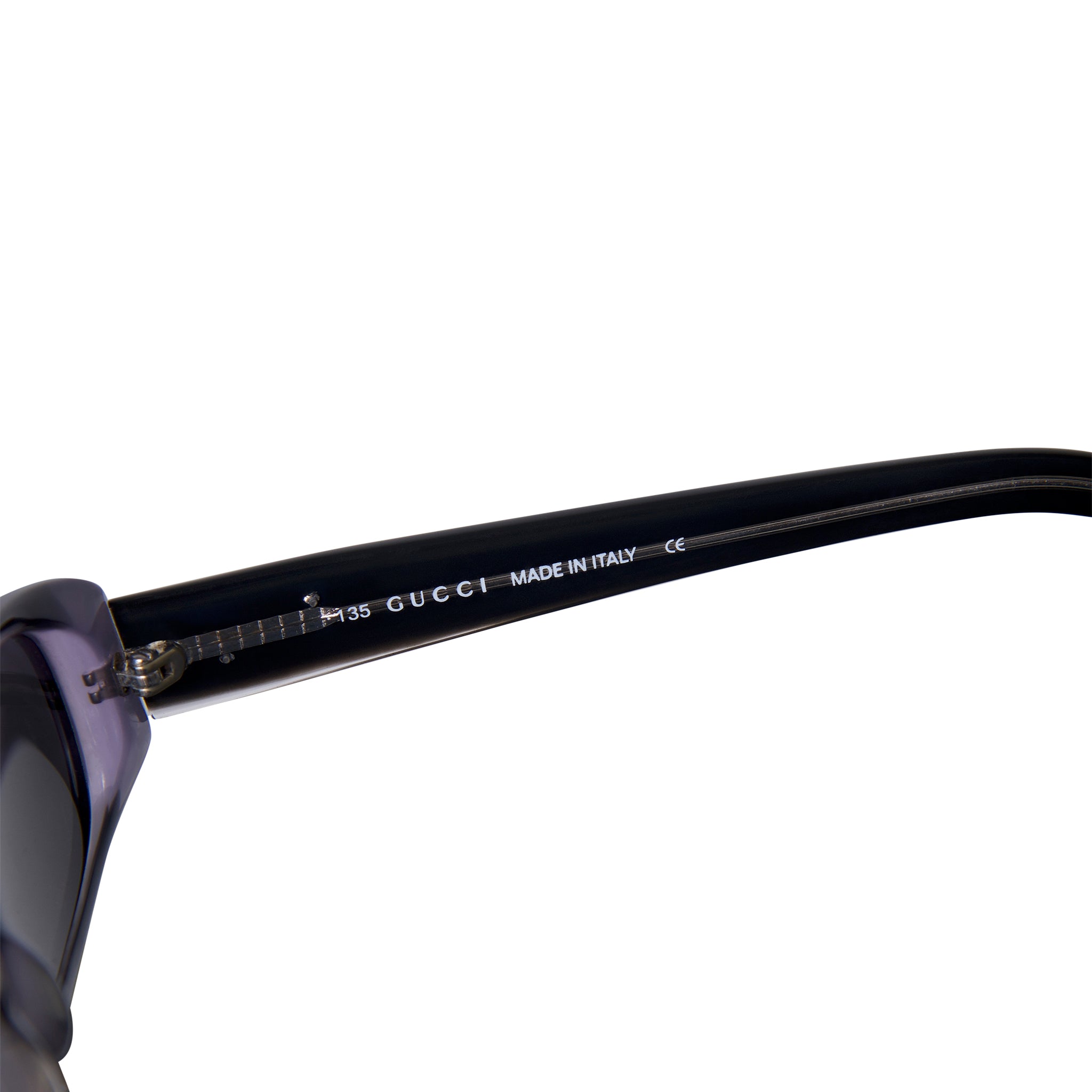 1998 Gucci Silver Monogram Black Frame Sunglasses – Vintage