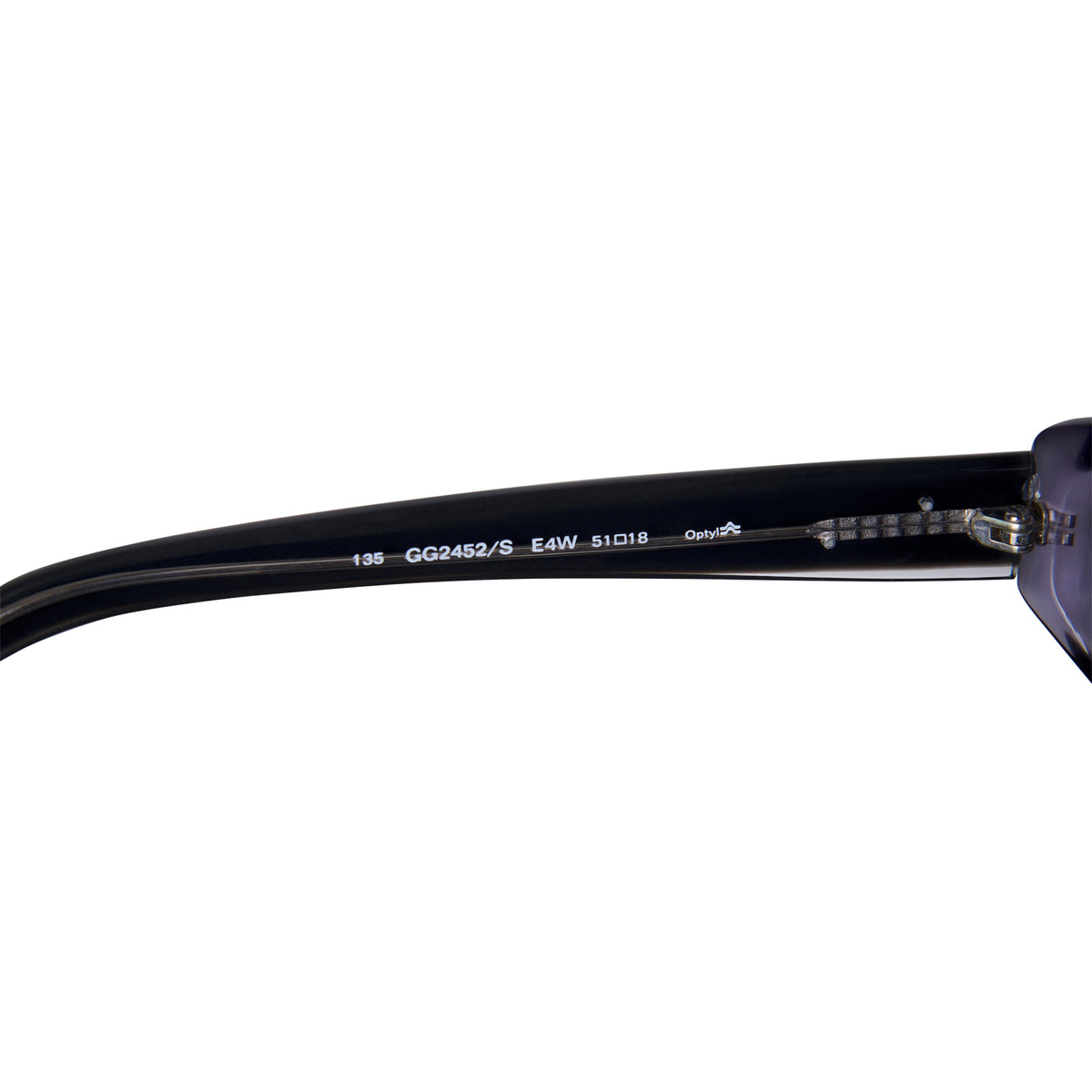 1998 Gucci Silver Monogram Black Frame Sunglasses – Vintage