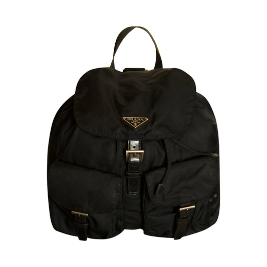 Prada Black Nylon Backpack