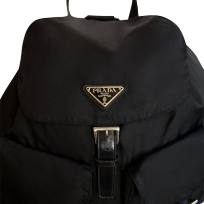 Prada Black Nylon Backpack