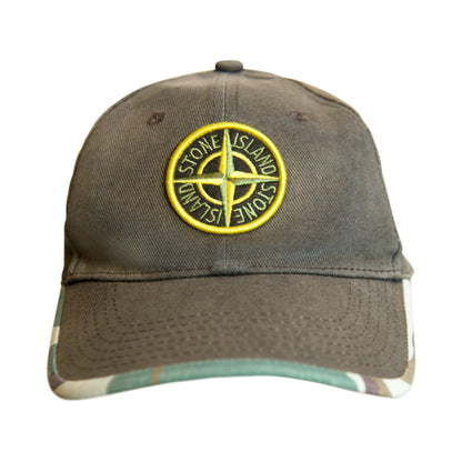 Stone Island Camo 6 Panel Compass Cap