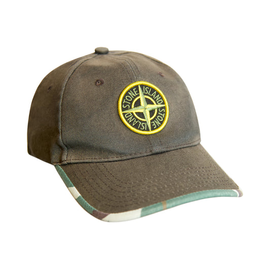 Stone Island Camo 6 Panel Compass Cap