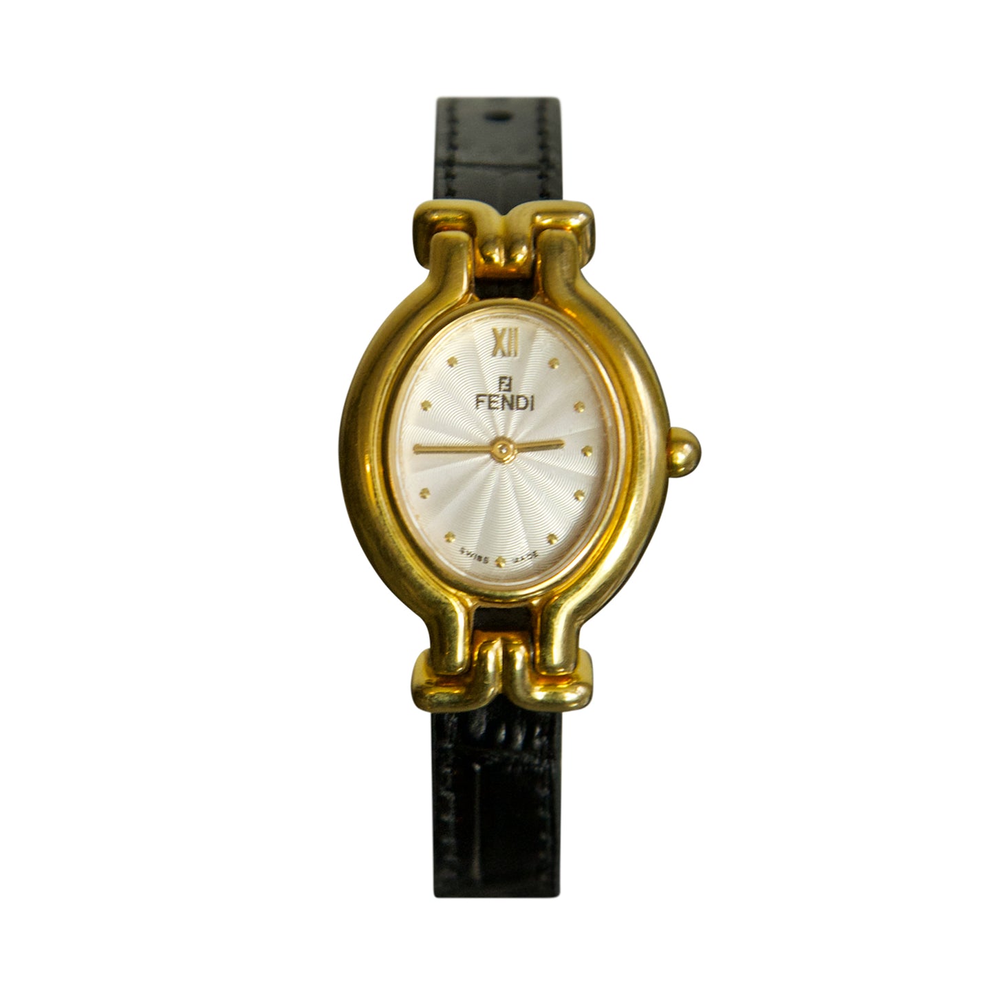 Fendi Change Belt Gold Plated Quartz Watch 640L