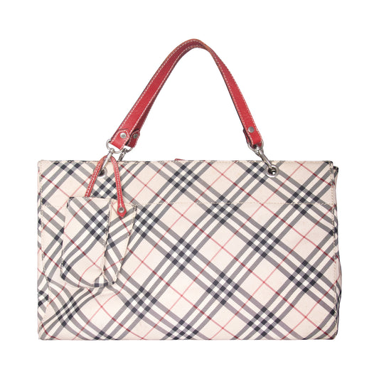Burberry Nova Check Square Tote Bag