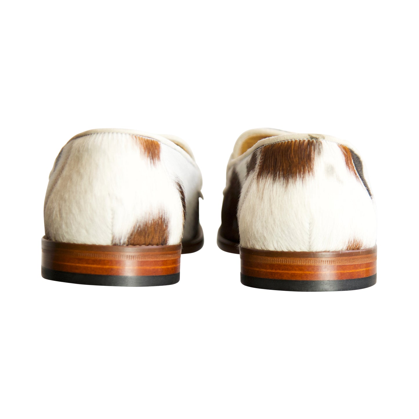 S/S 2021 Palace White Brown Patch Faux Pony Loafer