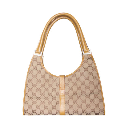 Gucci Jackie Brown Monogram Hand Bag