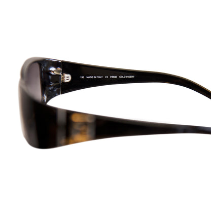 Fendi FS5093 Black Sheild Sunglasses