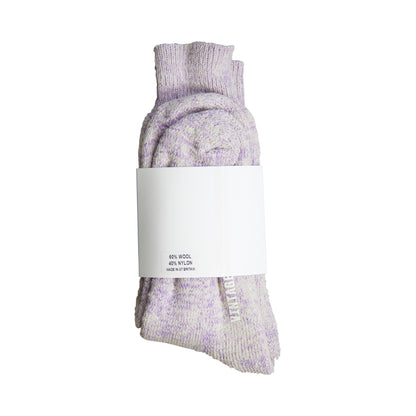 Vintage Threads Lilac Mixed Knit Socks