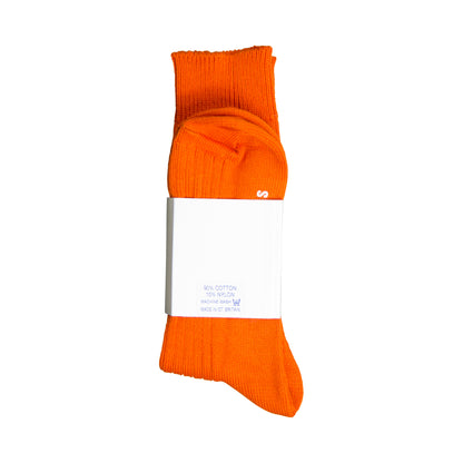 Vintage Threads Orange Cotton Stripe Socks
