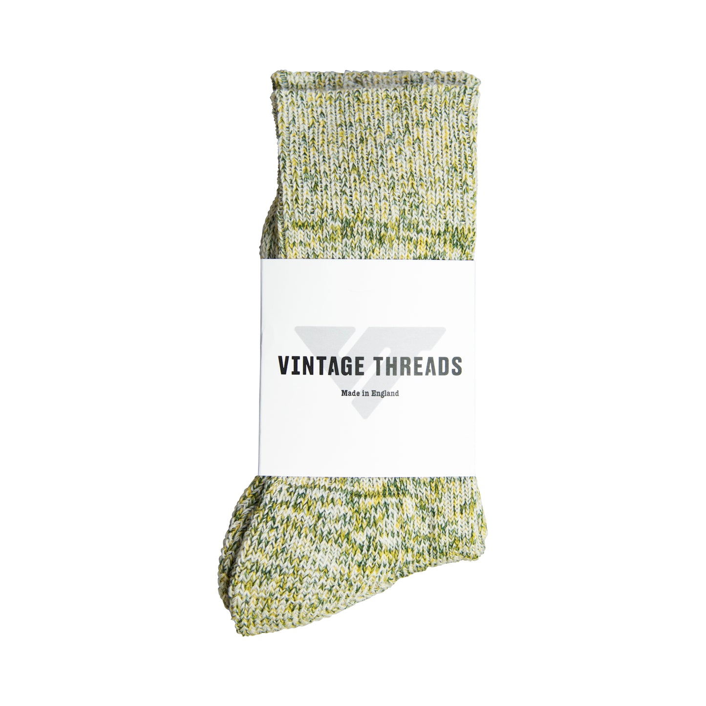 Vintage Threads Green Mixed Knit Socks