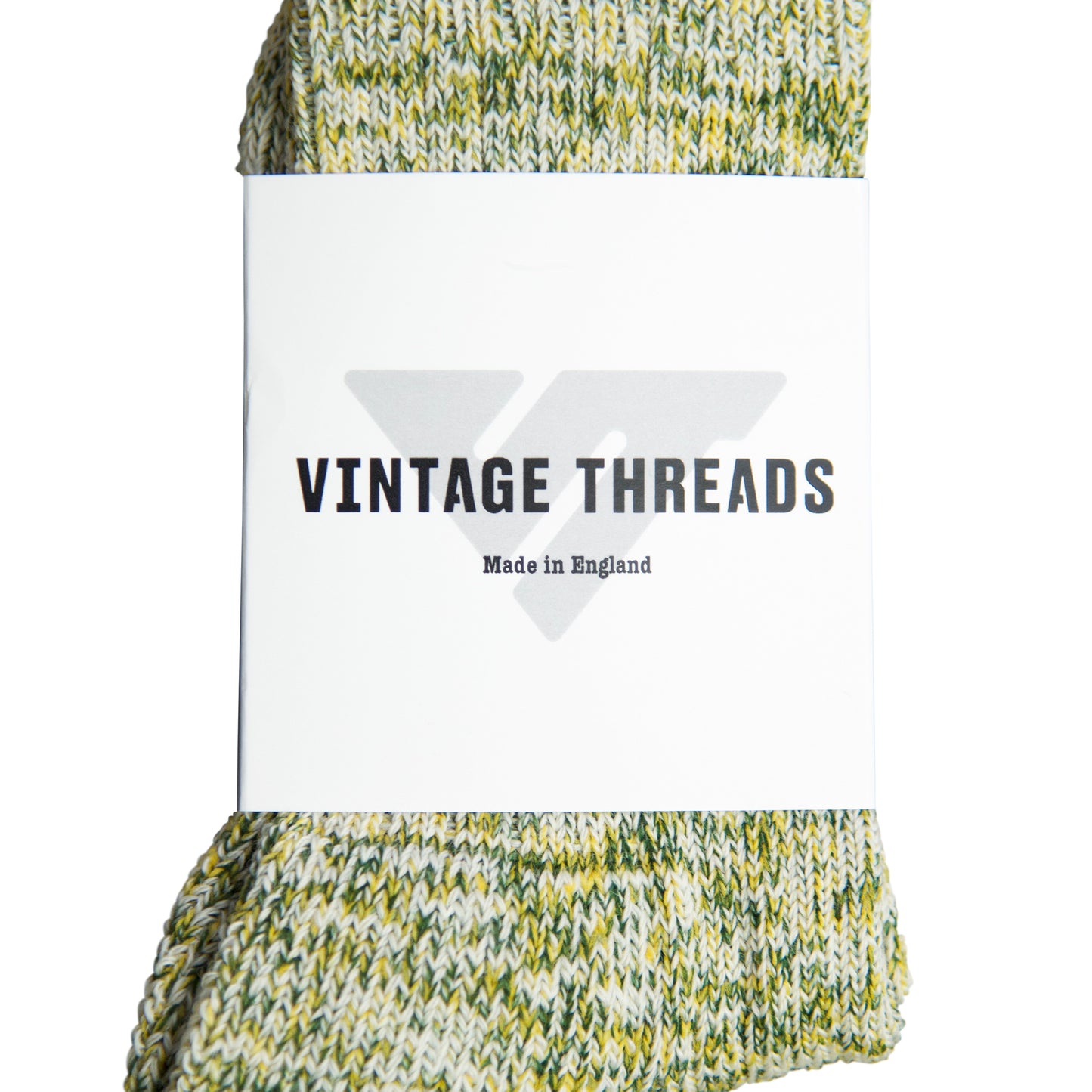 Vintage Threads Green Mixed Knit Socks