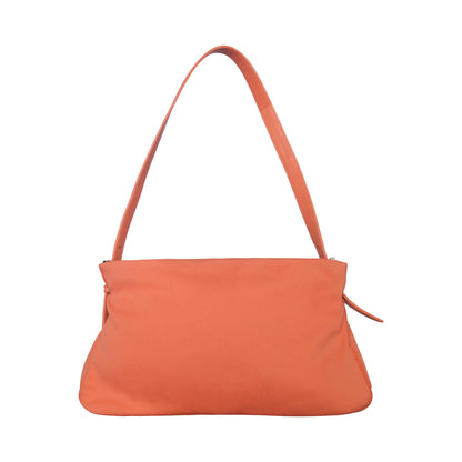 Fendi Coral Cloth FF Logo Buckle Baguette