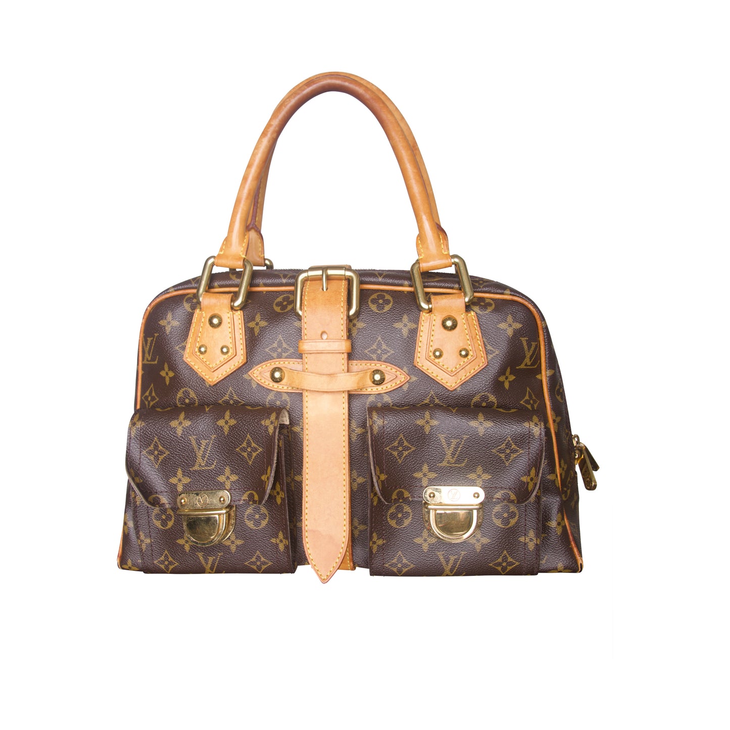 Louis Vuitton Monogram Manhattan Hardware Detailed Shoulder Bag