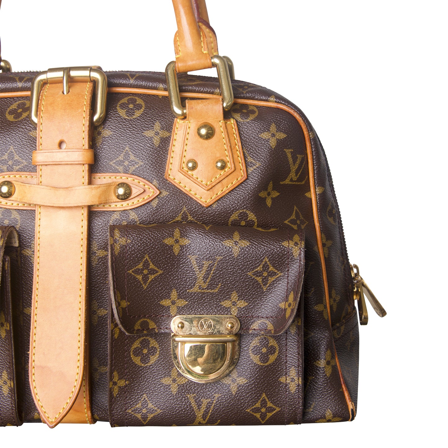 Louis Vuitton Monogram Manhattan Hardware Detailed Shoulder Bag