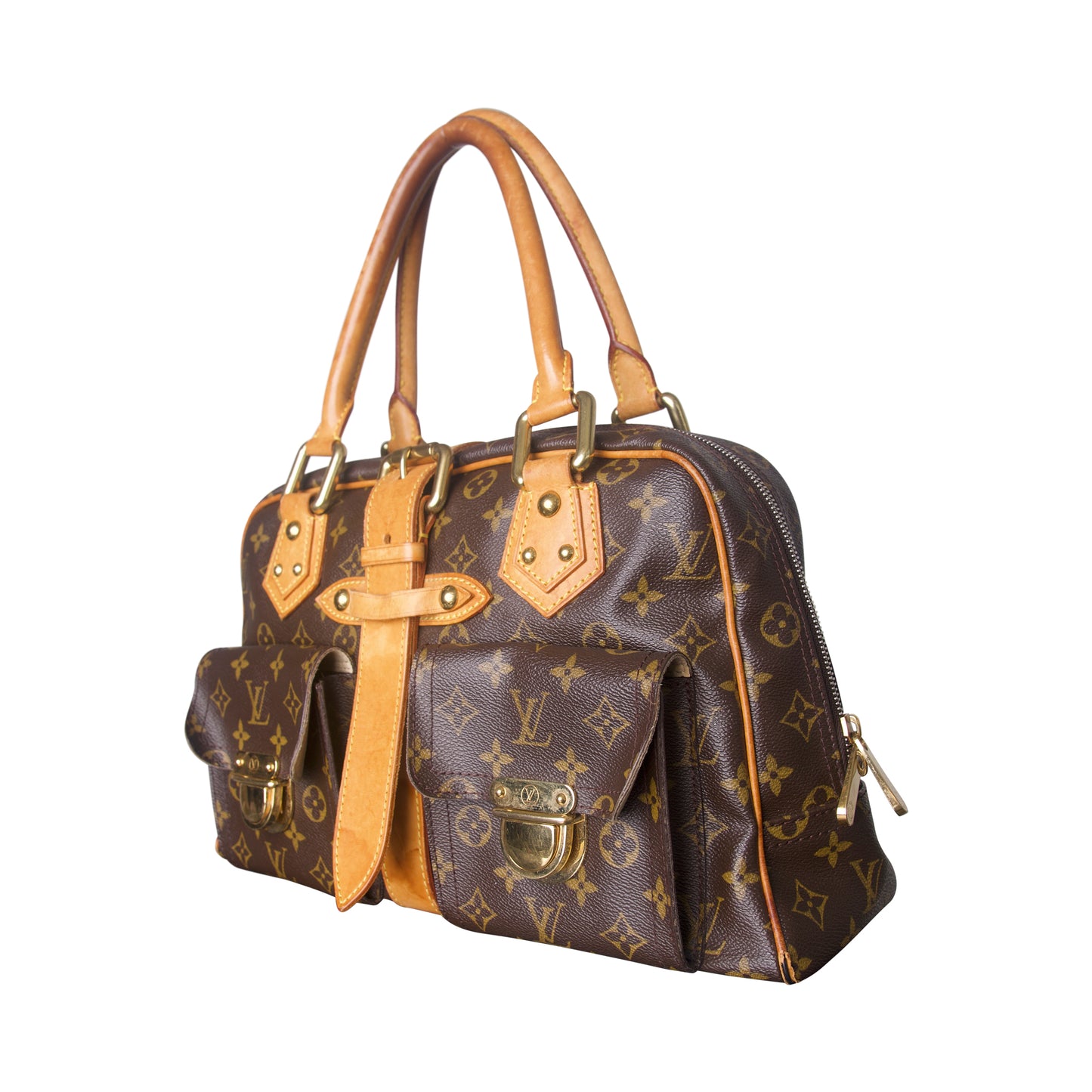 Louis Vuitton Monogram Manhattan Hardware Detailed Shoulder Bag