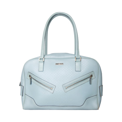 Gucci Tom Ford Powder Blue Microguccissma Capri Bowler Handbag