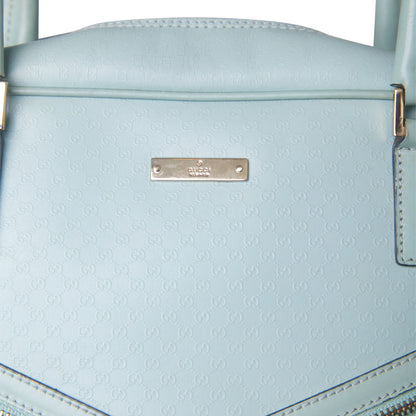 Gucci Tom Ford Powder Blue Microguccissma Capri Bowler Handbag