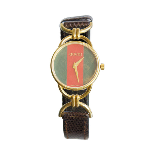 Gucci Ladies Gold Stripe 6000.2.L Watch