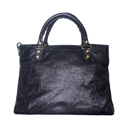 Balenciaga Giant 12 Gold City Bag Lambskin Leather Shoulder Bag