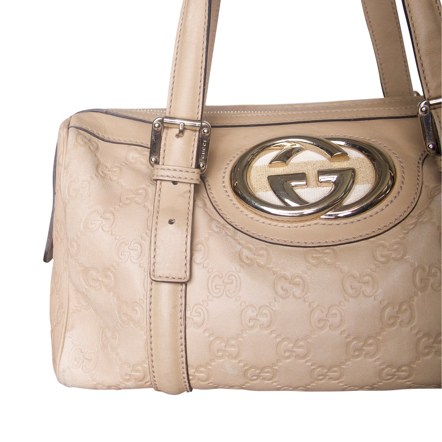 2015 Gucci Beige Guccissima Britt Mini Tote Bag