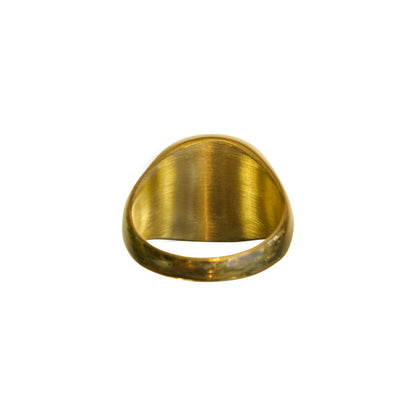Gold Opal Signet Ring