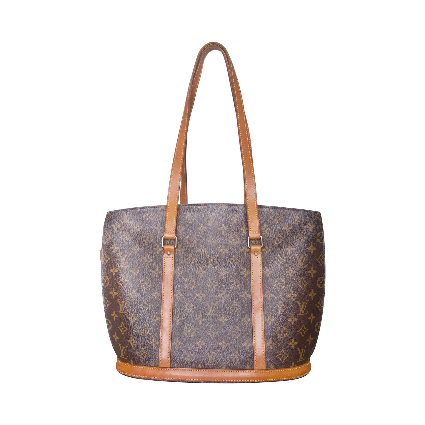 Louis Vuitton Monogram Babylone Leather Trim Tote Bag