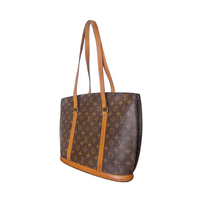 Louis Vuitton Monogram Babylone Leather Trim Tote Bag