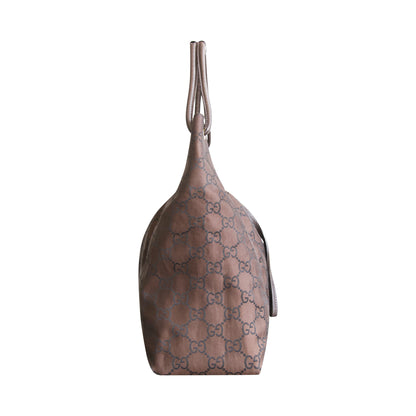 Gucci Brown Monogram Nylon Hobo Bag
