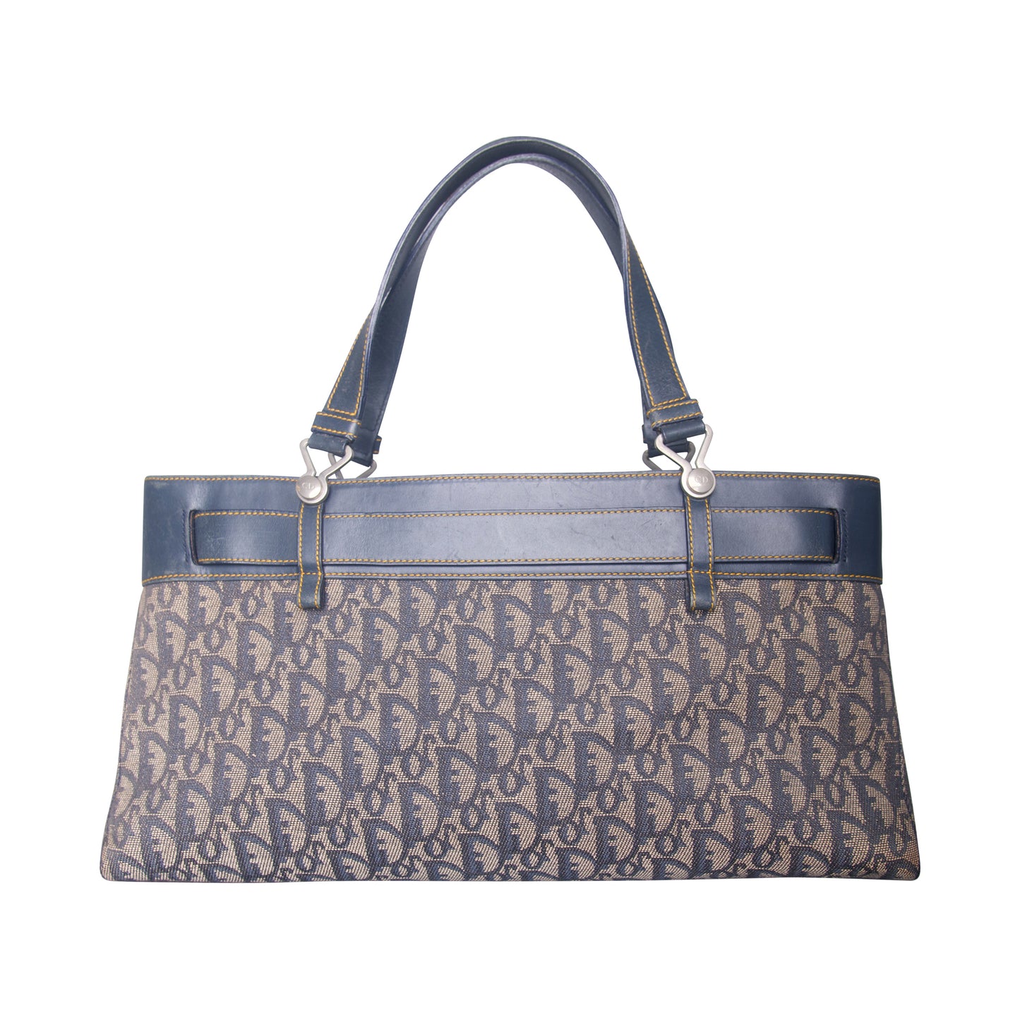 2000's Christian Dior Monogram Trotter Buckle Front Handbag