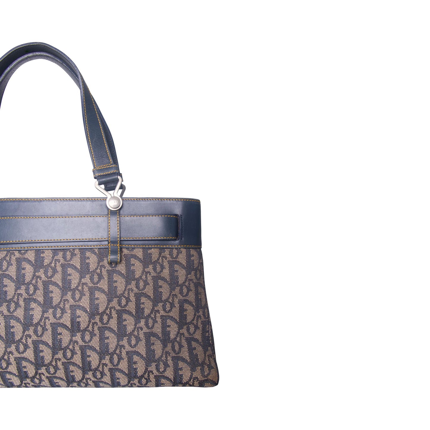 2000's Christian Dior Monogram Trotter Buckle Front Handbag