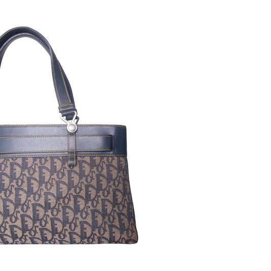 2000's Christian Dior Monogram Trotter Buckle Front Handbag
