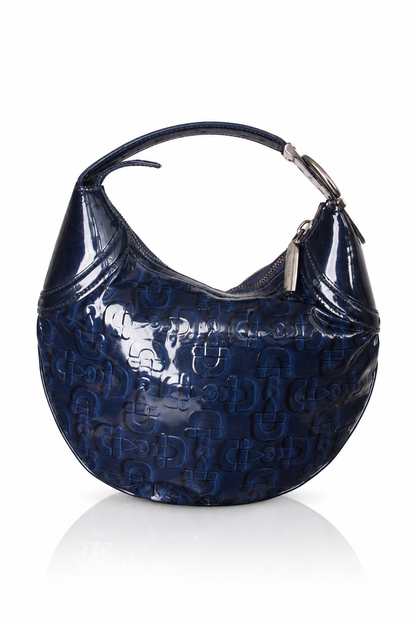 Gucci Patent Leather Horsebit Embossed Hobo Bag (CA956). FA:276 SC: 5782